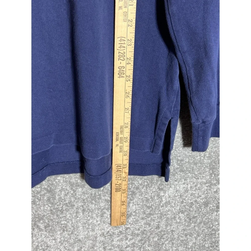 POLO Ralph Lauren Polo Shirt Mens Size XL Blue Cotton Long Sleeve Casual Preppy